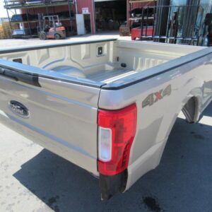 17-19 Ford F-250/F-350 Super Duty White/Gold 8ft Long Bed Truck Bed