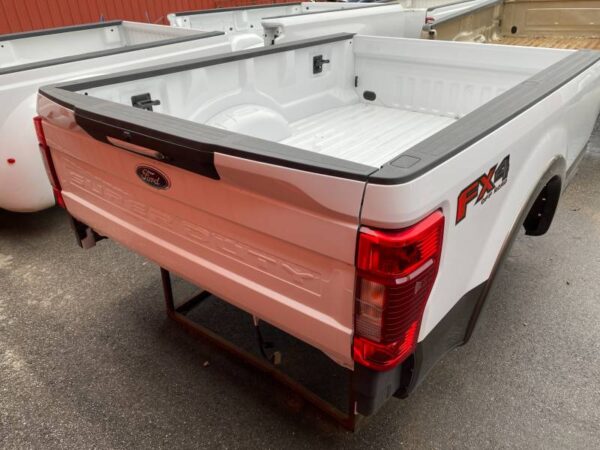 20-22 Ford F-250/F-350 Super Duty White/Brown 8ft Long Bed Truck Bed