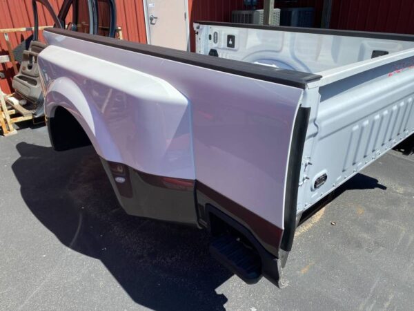 New 23-C Ford F-250/F-350 Super Duty White/Brown 8ft Long Dually Bed Truck Bed