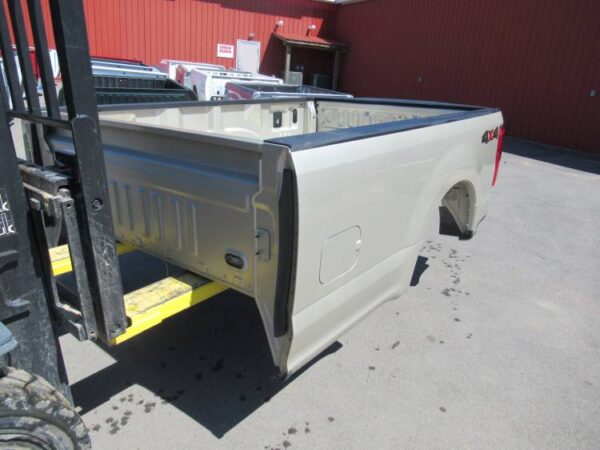 17-19 Ford F-250/F-350 Super Duty White/Gold 8ft Long Bed Truck Bed - Image 3